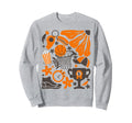 Basketball Game Days Boho Sport Sweatshirt - Trendy Graphic for Adults - T-Shirt, Sweatshirt, Hoodie