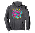 Radical Dude 80S Neon Skateboard Hoodie - Aesthetic Graphic Men Women - T-Shirt, Sweatshirt, Hoodie