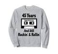 45Th Wedding Anniversary 45 Years Sweatshirt - Novelty Apparel for Adults - T-Shirt, Sweatshirt, Hoodie