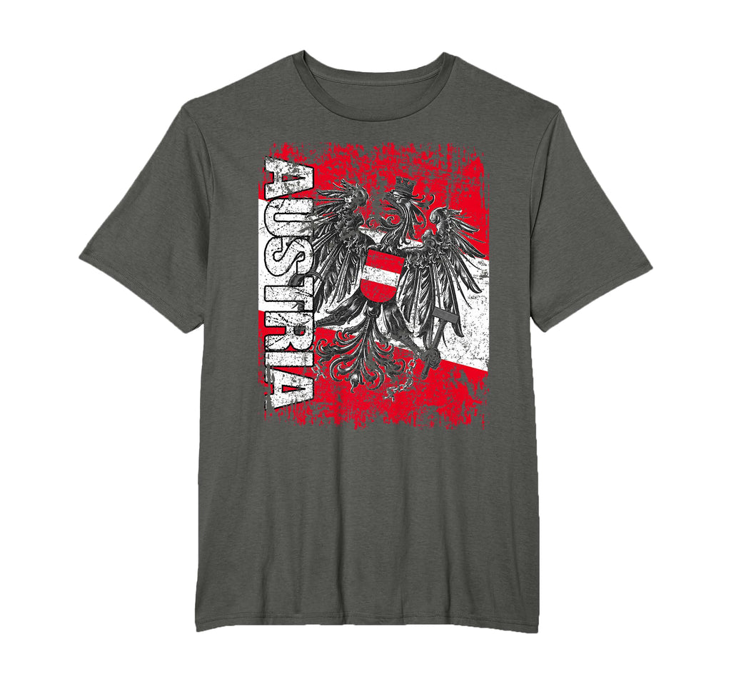 Austria Flag Distressed Austria T-Shirt - Custom Art Print for Adults - T-Shirt, Sweatshirt, Hoodie