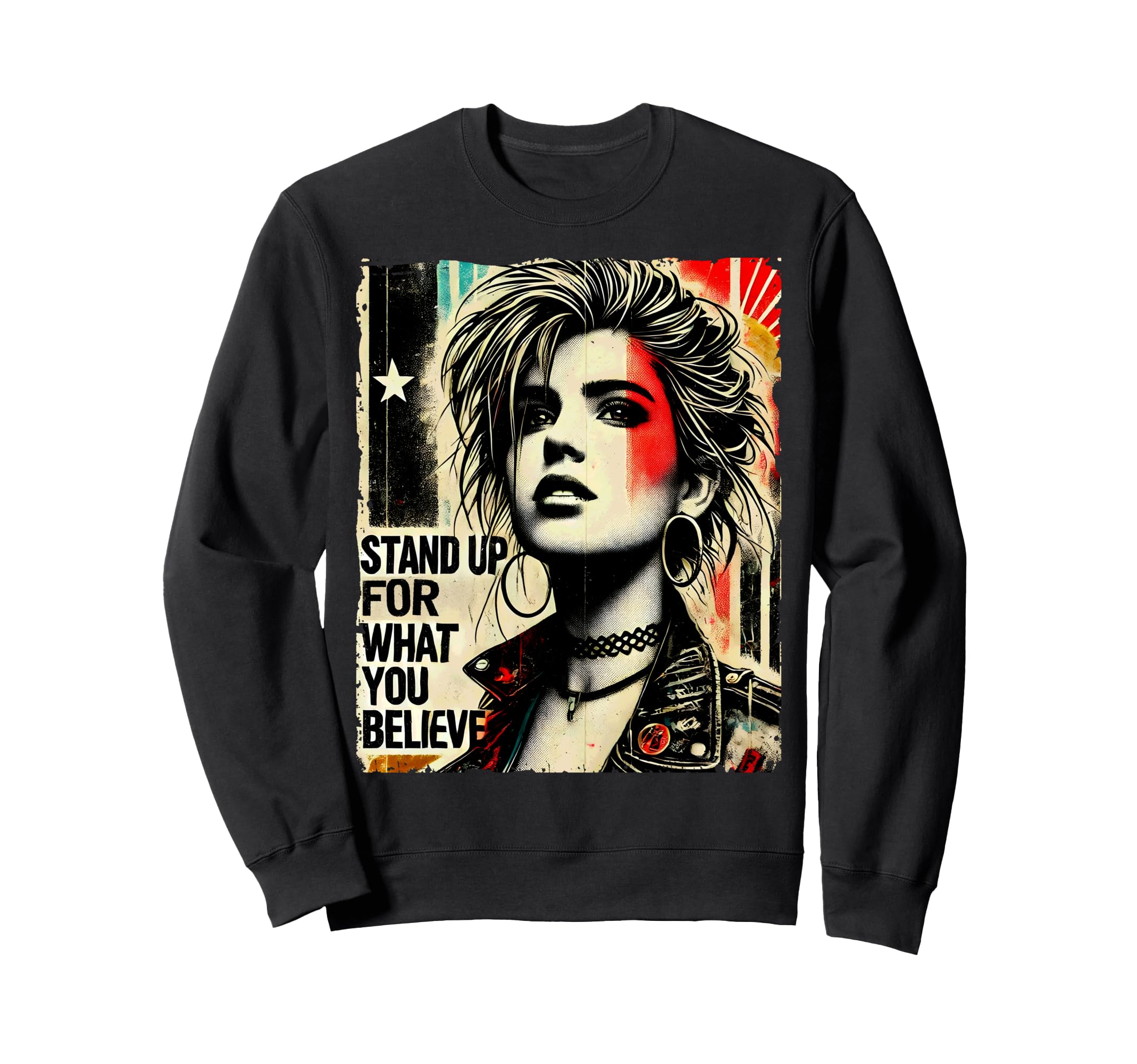 Punk Graffiti 90S Grunge Colorful Sweatshirt - Custom Art Print Unisex - T-Shirt, Sweatshirt, Hoodie