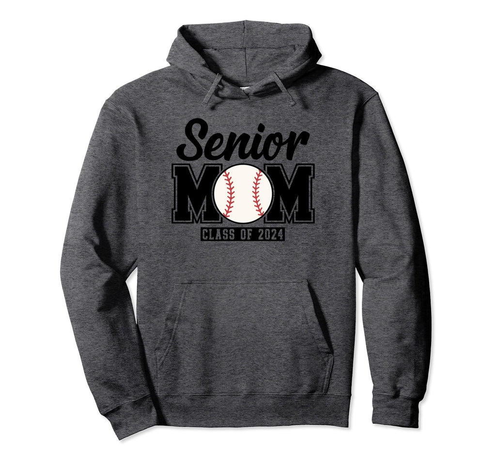 Senior Mom Class 2024 Baseball Hoodie - Unique Graphic Men Women - T-Shirt, Sweatshirt, Hoodie
