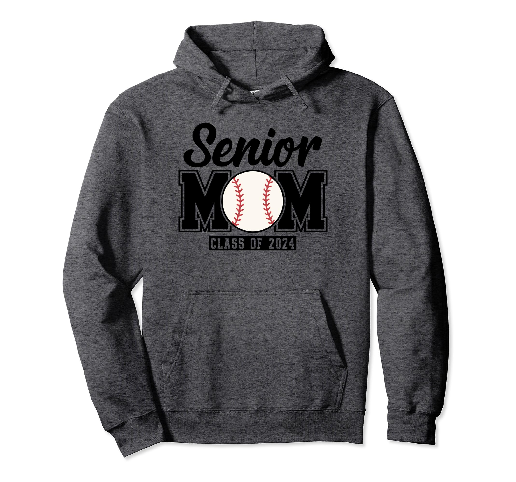 Senior Mom Class 2024 Baseball Hoodie - Unique Graphic Men Women - T-Shirt, Sweatshirt, Hoodie