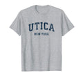 Utica New York Ny Varsity Sports Navy T-Shirt - Custom Art Print for Adults - T-Shirt, Sweatshirt, Hoodie