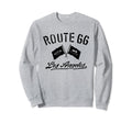 Route 66 Motorcycle Flags Los Sweatshirt - Minimalist Print Men Women - T-Shirt, Sweatshirt, Hoodie