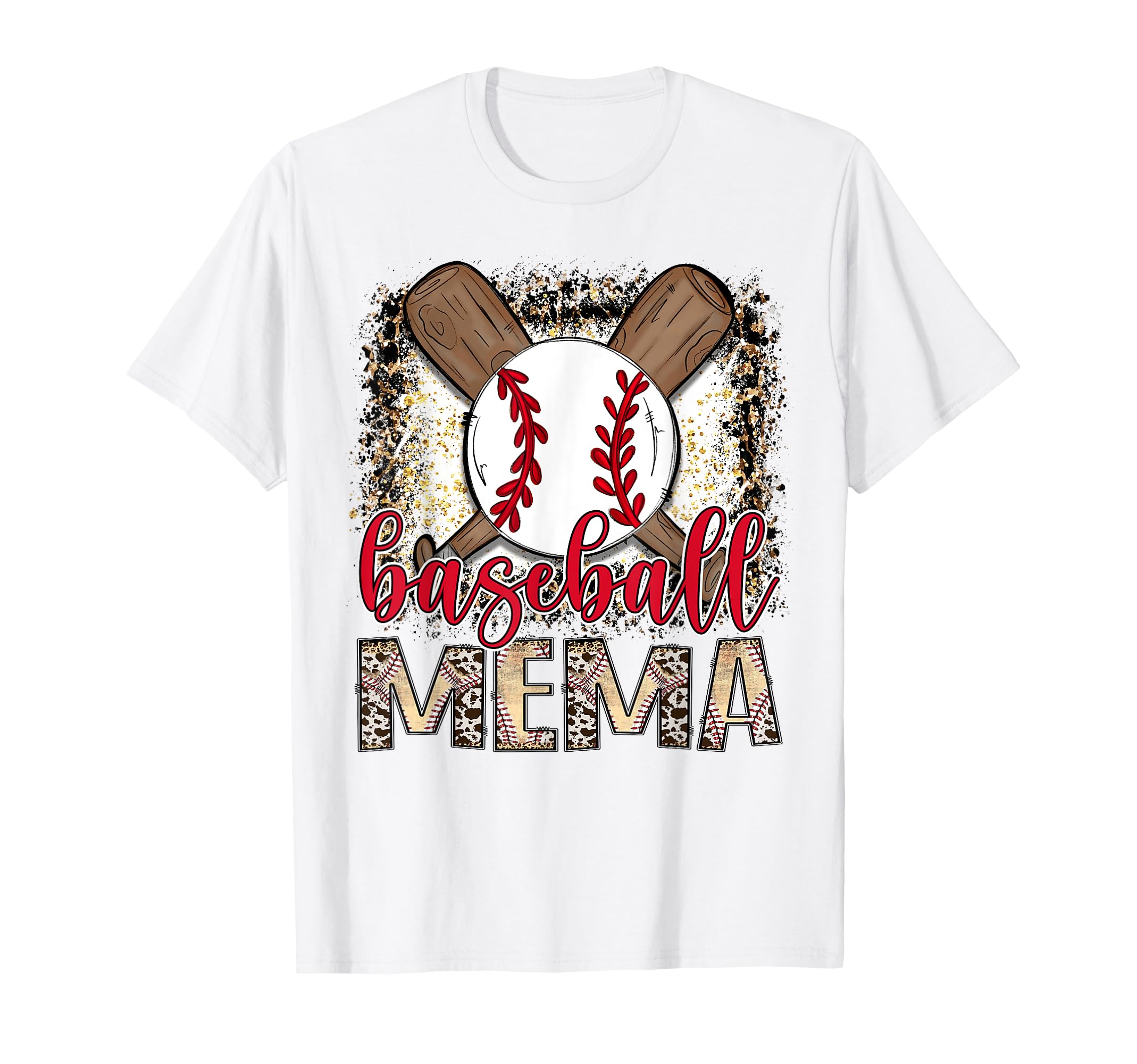 Baseball Mema Leopard Proud Ball T-Shirt - Casual Everyday Wear Unisex - T-Shirt, Sweatshirt, Hoodie