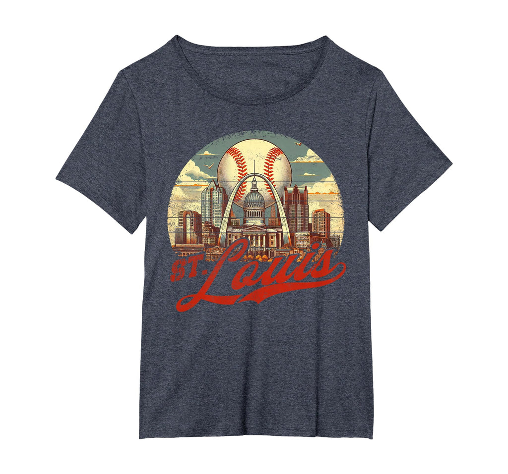 St Louis Baseball American Us Flag T-Shirt - Custom Art Print Men Women - T-Shirt, Sweatshirt, Hoodie