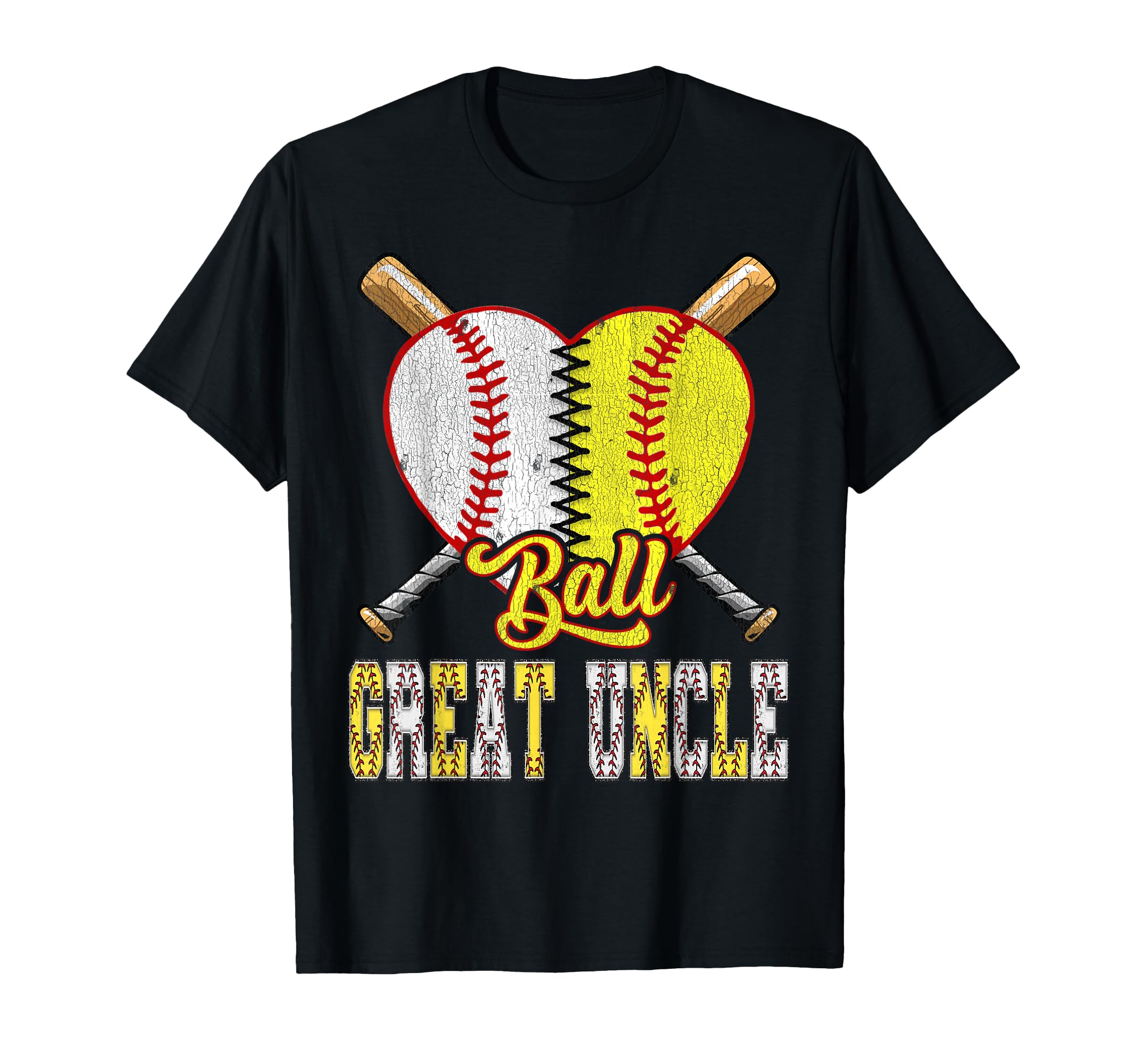 Great Uncle Both Ball Grandpa Half T-Shirt - Unique Graphic Unisex - T-Shirt, Sweatshirt, Hoodie