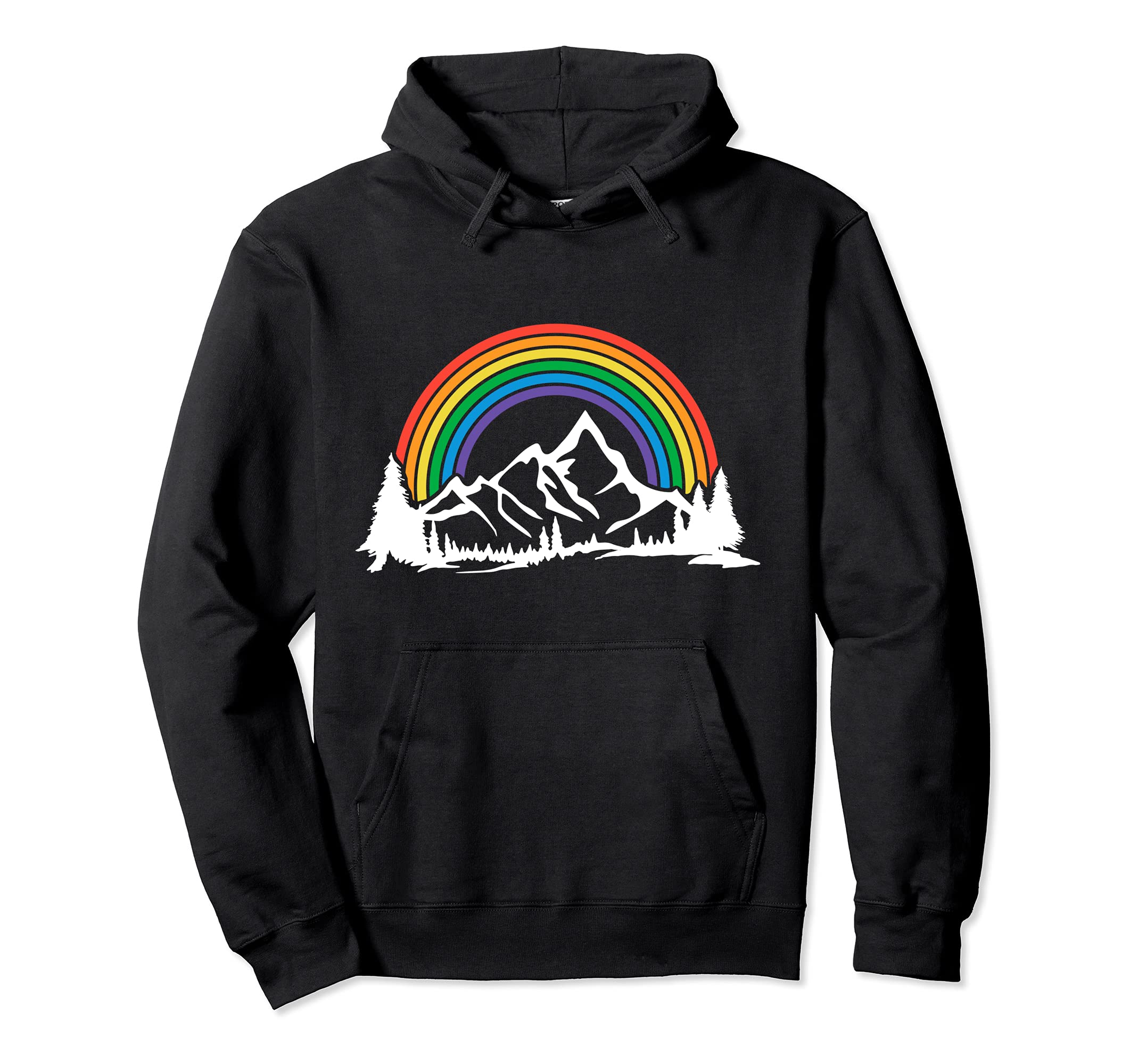 Gay Pride Hiking Camping Backpacking Hoodie - Custom Art Print Men Women - T-Shirt, Sweatshirt, Hoodie