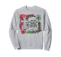 Christian Faith Cross Boho Sweatshirt - Minimalist Print for Adults - T-Shirt, Sweatshirt, Hoodie