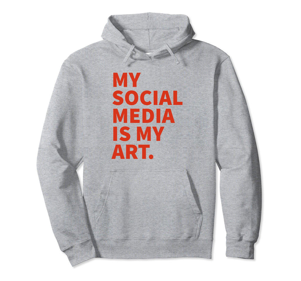 My Social Media Is My Art Y2K Aesthetic Hoodie - Trendy Graphic for Adults - T-Shirt, Sweatshirt, Hoodie