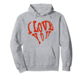 I Love You Heart Squiggly Words Hoodie - Novelty Apparel Men Women - T-Shirt, Sweatshirt, Hoodie