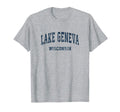 Lake Geneva Wisconsin Wi Varsity Sports T-Shirt - Graphic Print for Adults - T-Shirt, Sweatshirt, Hoodie