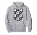Checkerboard Checkered Boho Flowers Hoodie - Fun Novelty Design Unisex - T-Shirt, Sweatshirt, Hoodie