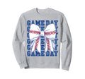 Game Day Baseball Mom Mother Sweatshirt - Unique Graphic Men Women - T-Shirt, Sweatshirt, Hoodie