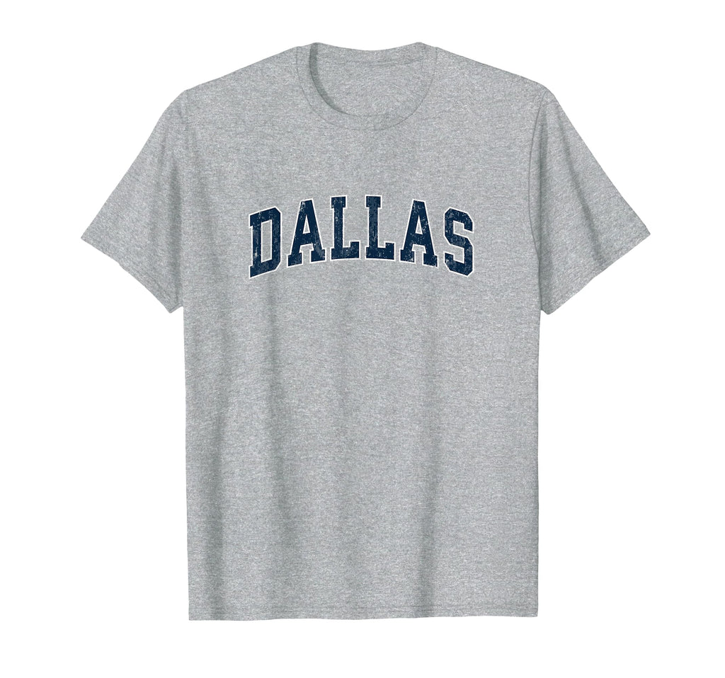 Dallas Texas Tx Varsity Sports Navy T-Shirt - Trendy Graphic for Adults - T-Shirt, Sweatshirt, Hoodie