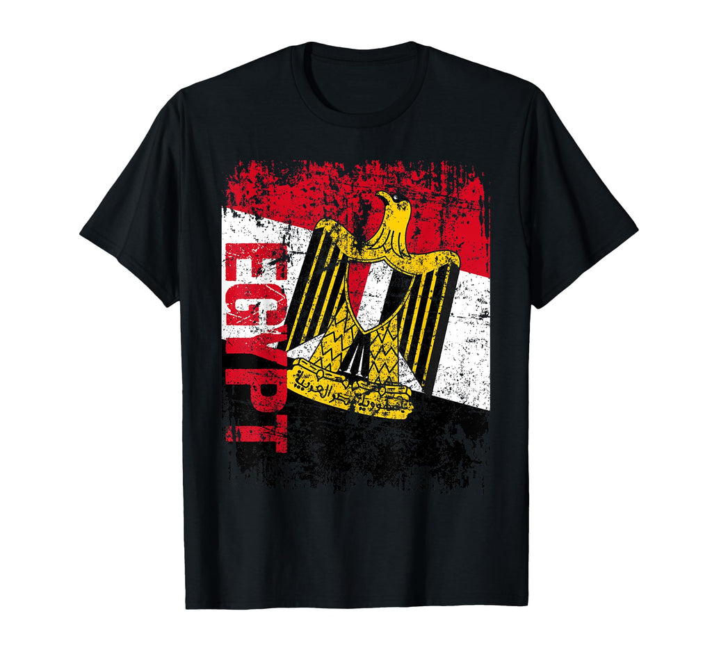 Egypt Egyptian Flag Distressed Egypt T-Shirt - Graphic Print for Adults - T-Shirt, Sweatshirt, Hoodie