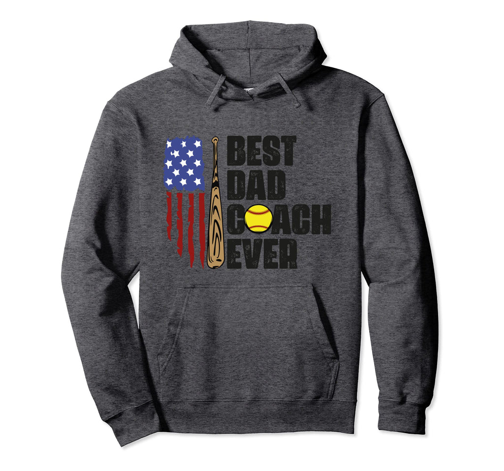 Best Dad Baseball Coach Ever Funny Papa Hoodie - Unique Graphic for Adults - T-Shirt, Sweatshirt, Hoodie