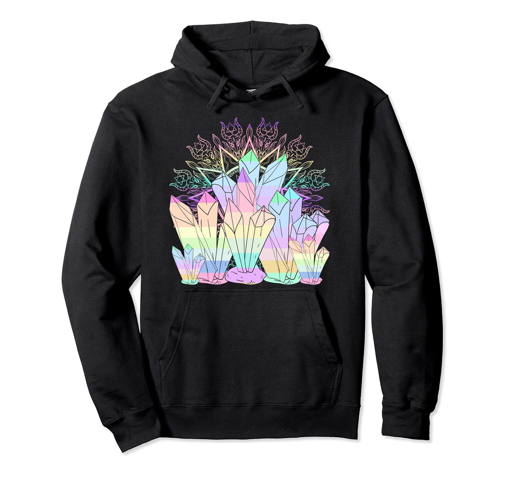Crystals Pagan Occult Witchcraft Hoodie - Fun Novelty Design Unisex - T-Shirt, Sweatshirt, Hoodie