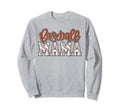 Baseball Mom Orange Baseball Mama Sweatshirt - Minimalist Print for Adults - T-Shirt, Sweatshirt, Hoodie