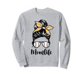 Mom Life Messy Bun Lovers Mother Sweatshirt - Graphic Print for Adults - T-Shirt, Sweatshirt, Hoodie