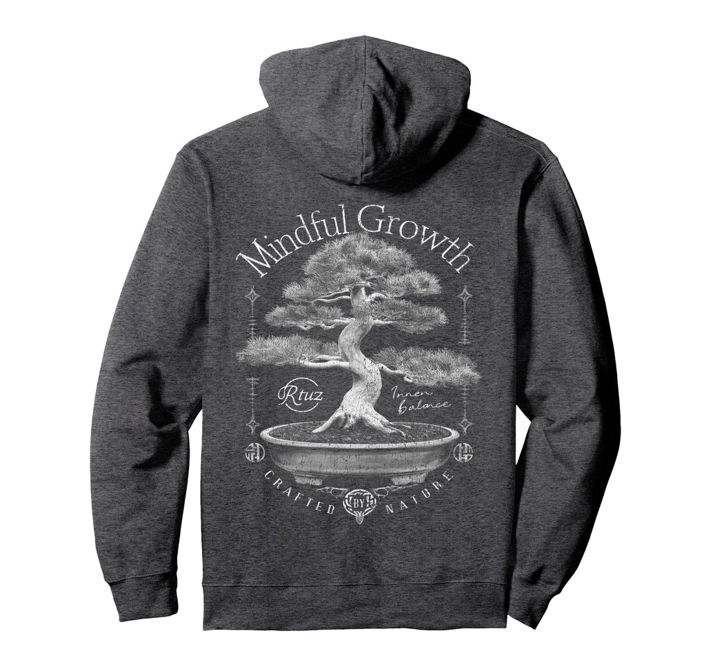 Back Y2K Streetwear Bonsai Hoodie - Novelty Apparel Unisex - T-Shirt, Sweatshirt, Hoodie