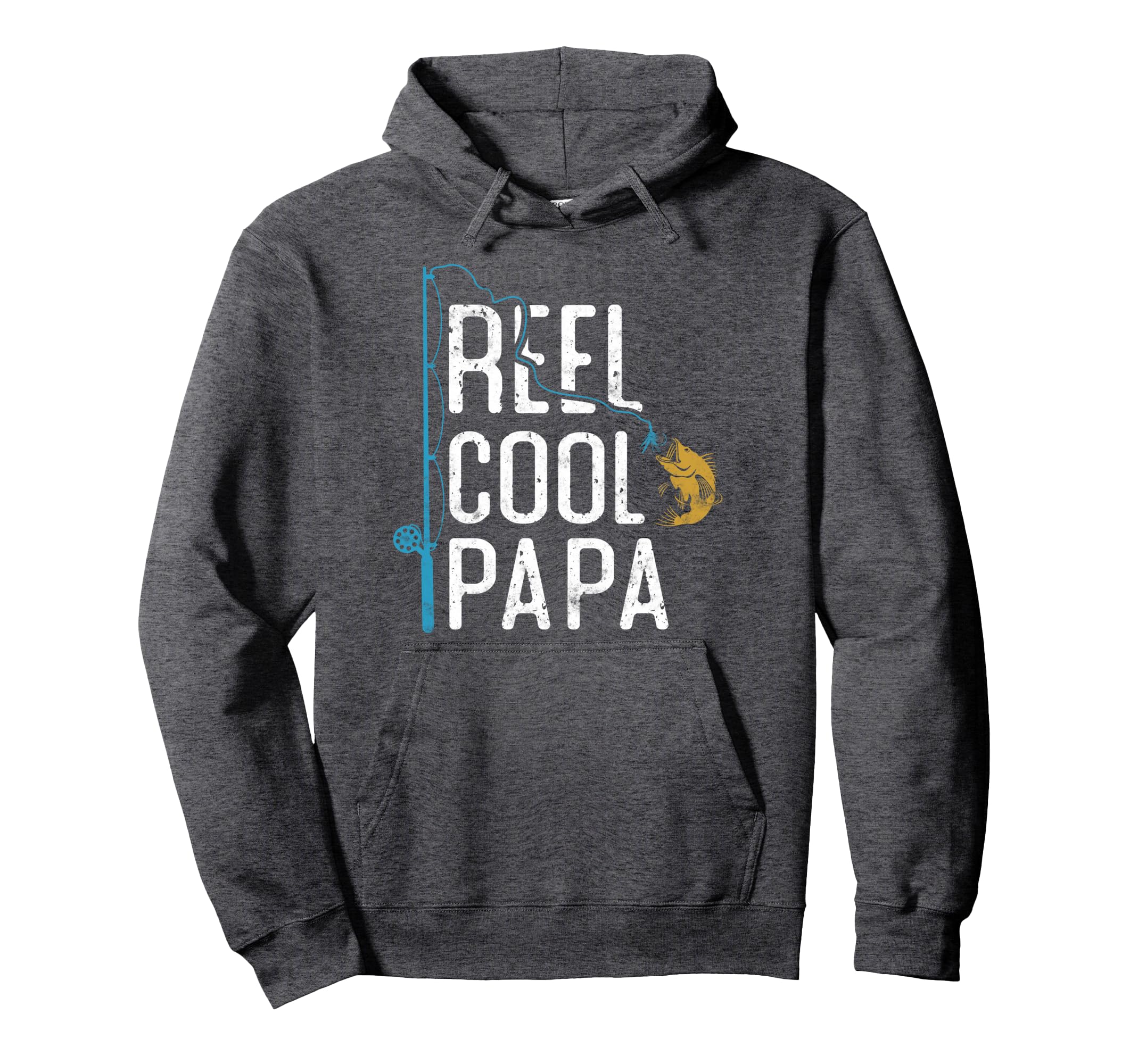 Fishing Papa Fathers Day Gift Hoodie - Novelty Apparel for Adults - T-Shirt, Sweatshirt, Hoodie