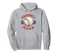 Baseball Mama Funny Sport Hoodie - Unique Graphic for Adults - T-Shirt, Sweatshirt, Hoodie