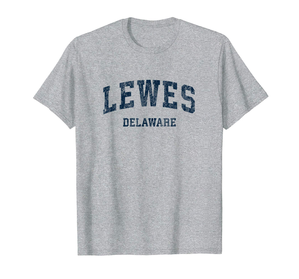Lewes Delaware De Varsity Sports Navy T-Shirt - Unique Graphic Men Women - T-Shirt, Sweatshirt, Hoodie