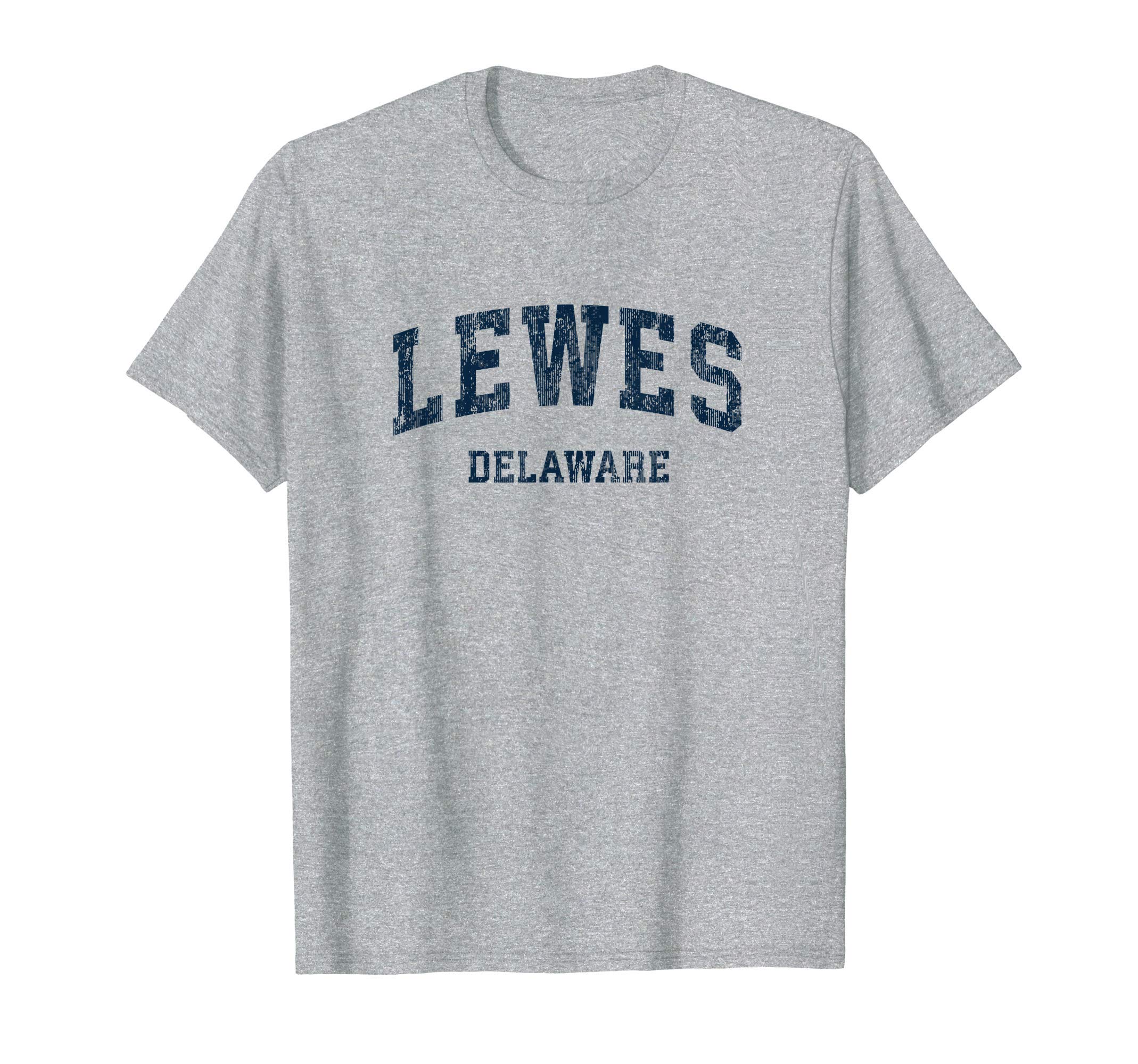 Lewes Delaware De Varsity Sports Navy T-Shirt - Unique Graphic Men Women - T-Shirt, Sweatshirt, Hoodie