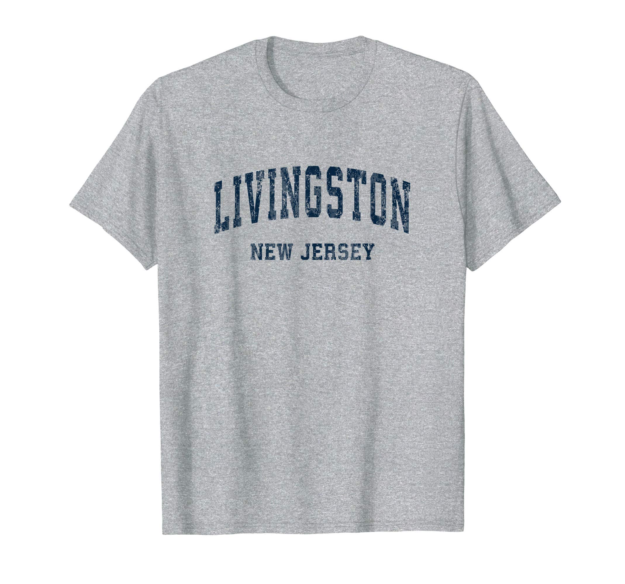 Livingston New Jersey Nj Varsity T-Shirt - Novelty Apparel for Adults - T-Shirt, Sweatshirt, Hoodie