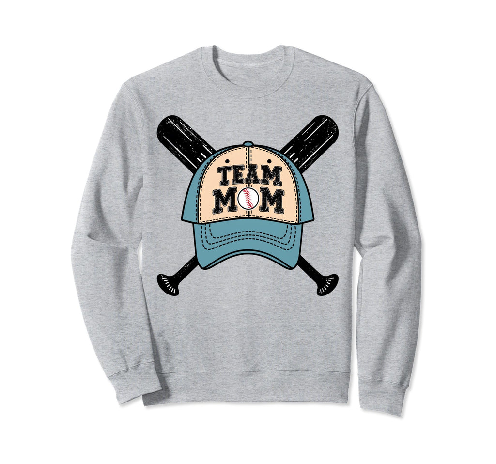 Womens Baseball Mom Mama Mothers Sweatshirt - Casual Everyday Wear Unisex - T-Shirt, Sweatshirt, Hoodie