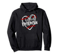 Baseball Heart Mamaw Grandma Trendy Hoodie - Casual Everyday Wear Unisex - T-Shirt, Sweatshirt, Hoodie