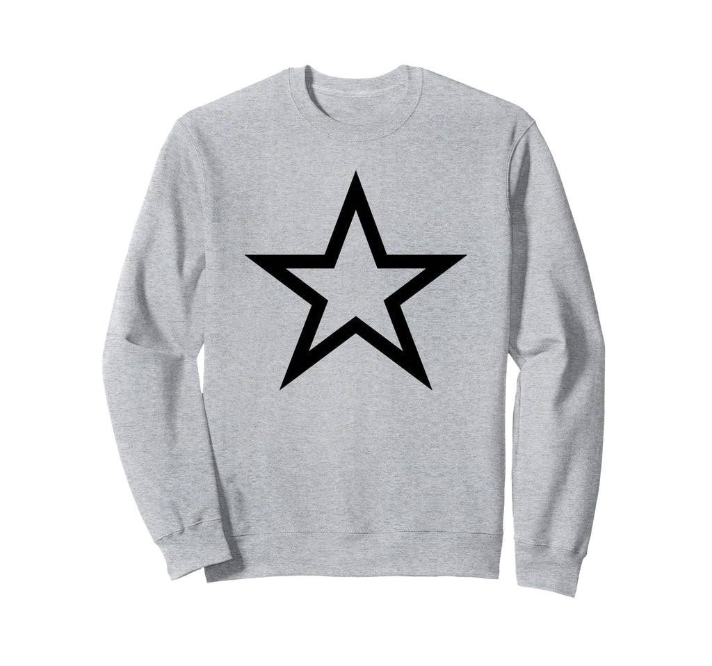 Black Star Y2K Aesthetic Sweatshirt - Aesthetic Graphic for Adults - T-Shirt, Sweatshirt, Hoodie