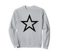 Black Star Y2K Aesthetic Sweatshirt - Aesthetic Graphic for Adults - T-Shirt, Sweatshirt, Hoodie