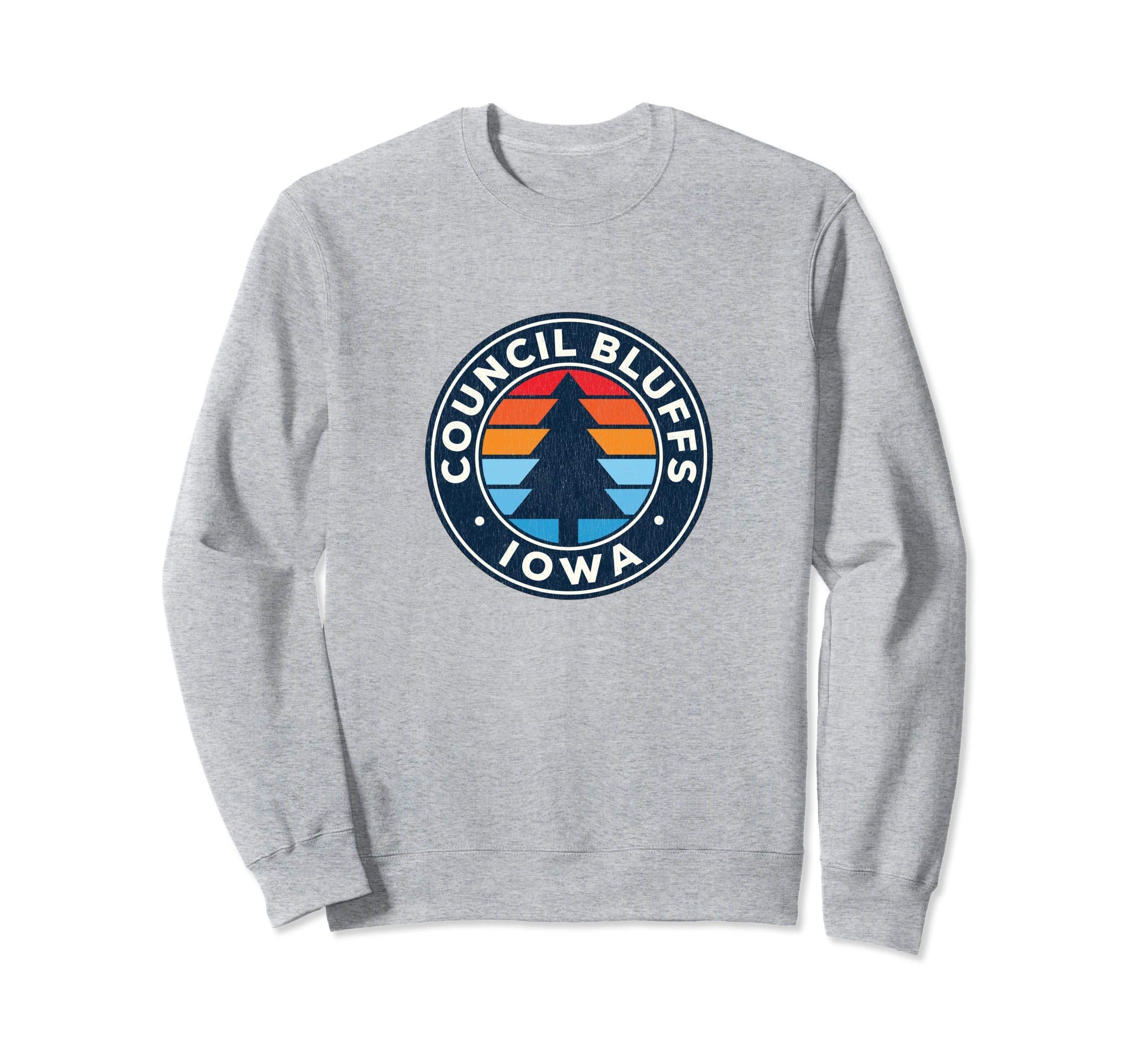 Council Bluffs Iowa Ia 70S Sweatshirt - Custom Art Print for Adults - T-Shirt, Sweatshirt, Hoodie