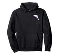 Dolphin Aesthetic Vaporwave Dolphin Hoodie - Custom Art Print Unisex - T-Shirt, Sweatshirt, Hoodie