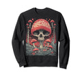 Grunge Mushroom Goth Fungi 70 Sweatshirt - Minimalist Print for Adults - T-Shirt, Sweatshirt, Hoodie