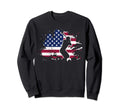 Patriotic American Flag Baseball Sweatshirt - Trendy Graphic Men Women - T-Shirt, Sweatshirt, Hoodie