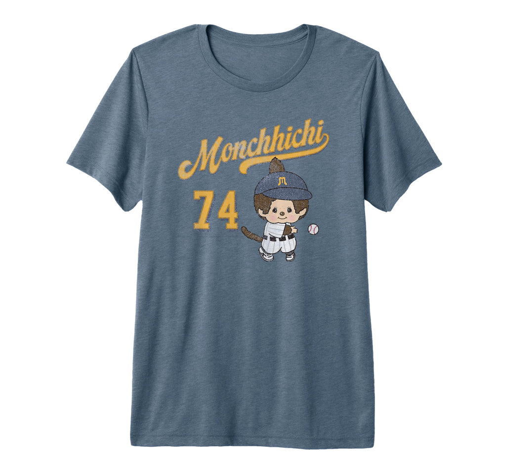 Monchhichi Little Baseball Player T-Shirt - Fun Novelty Design for Adults - T-Shirt, Sweatshirt, Hoodie