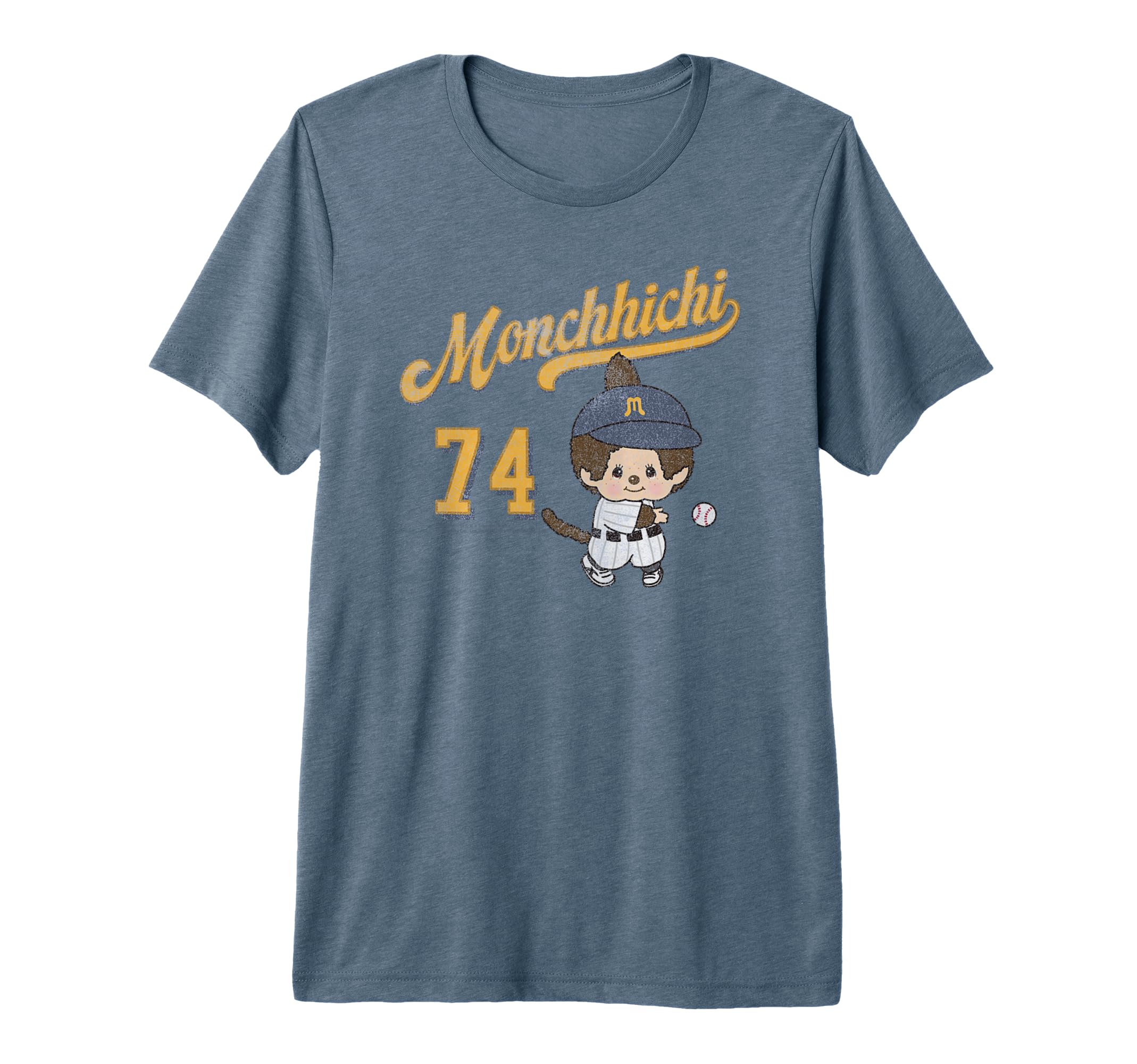 Monchhichi Little Baseball Player T-Shirt - Fun Novelty Design for Adults - T-Shirt, Sweatshirt, Hoodie