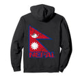Nepal Flag Distressed Nepal Hoodie - Aesthetic Graphic Men Women - T-Shirt, Sweatshirt, Hoodie