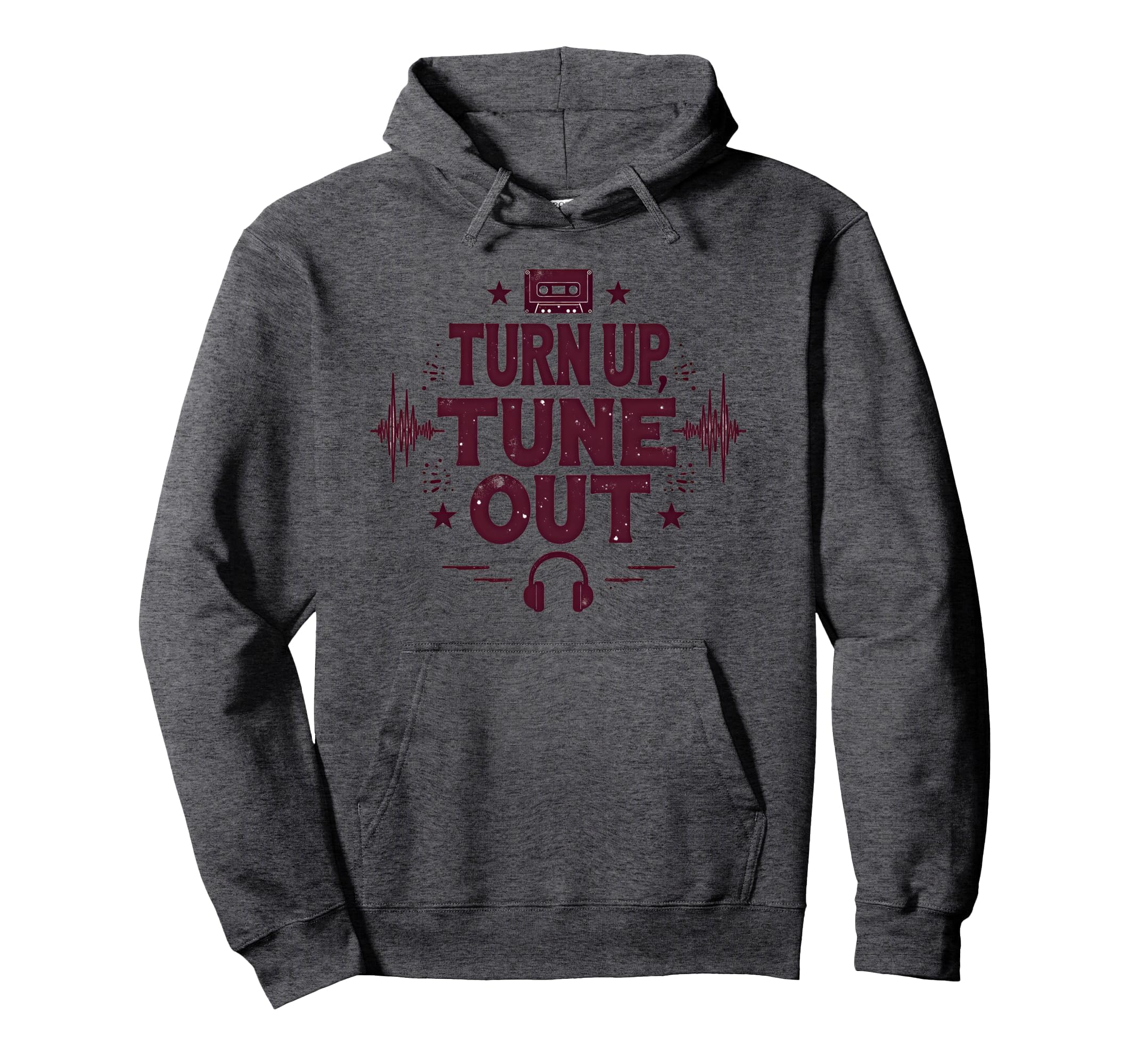 Turn Up Music T Shirts Tune Out 90S Band Hoodie - Graphic Print for Adults - T-Shirt, Sweatshirt, Hoodie