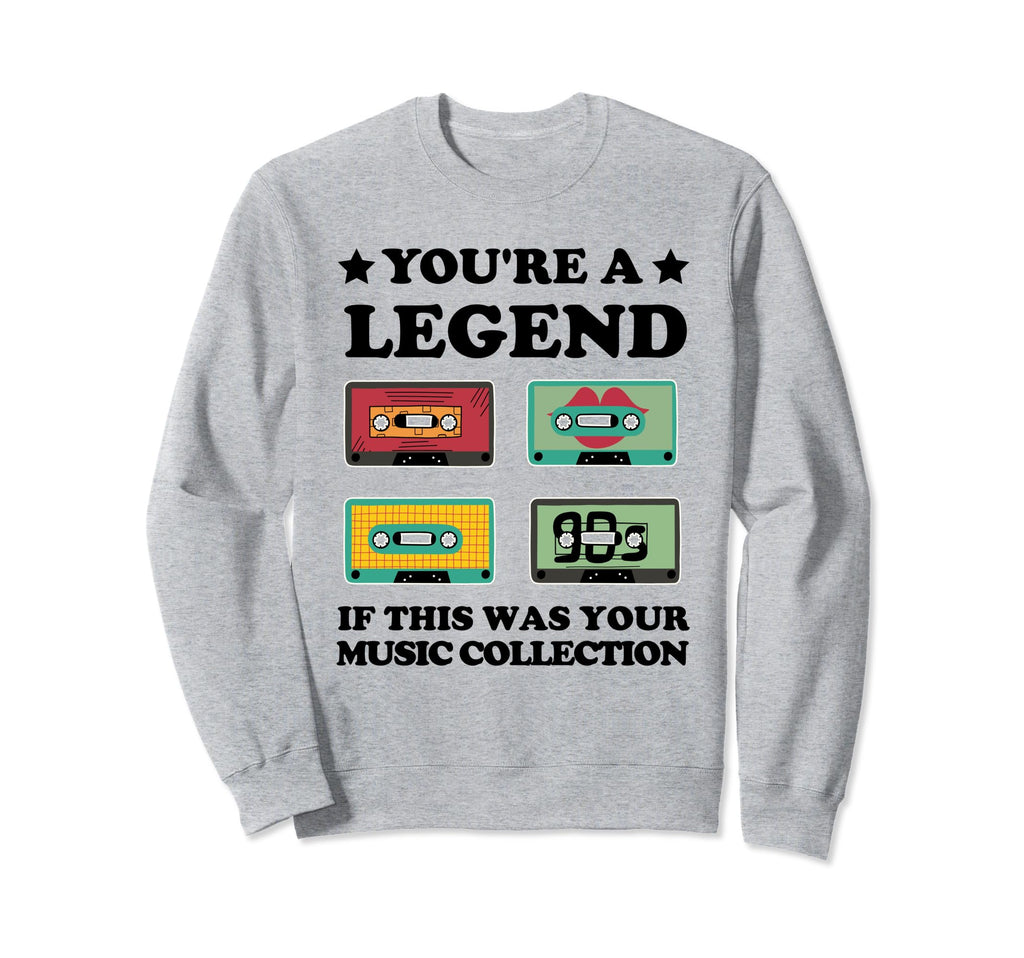Funny Cassette 80S 90S Mixed Tape Sweatshirt - Minimalist Print Men Women - T-Shirt, Sweatshirt, Hoodie