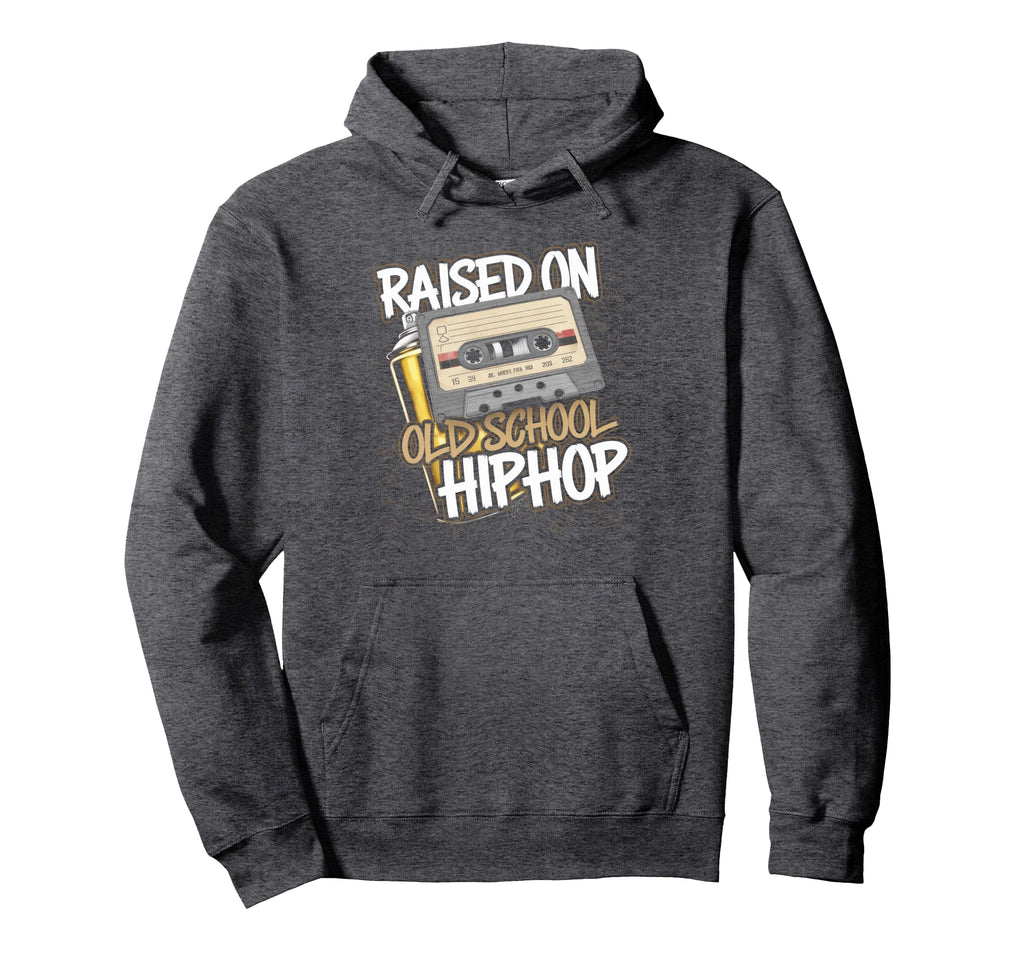Raised Old School Hip Hop Cassette Hoodie - Streetwear Style Men Women - T-Shirt, Sweatshirt, Hoodie