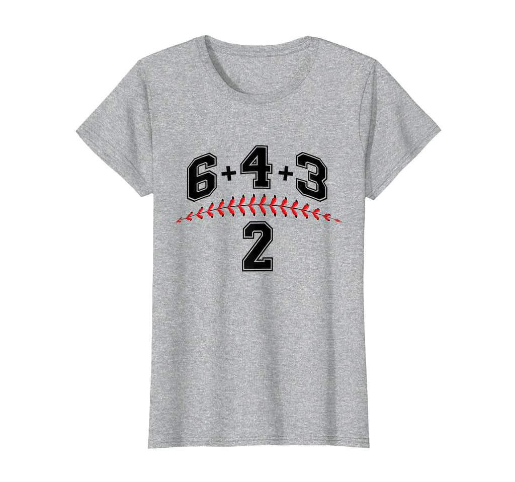Double Play 6432 Baseball Player Math T-Shirt - Fun Novelty Design Unisex - T-Shirt, Sweatshirt, Hoodie