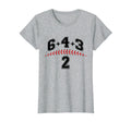 Double Play 6432 Baseball Player Math T-Shirt - Fun Novelty Design Unisex - T-Shirt, Sweatshirt, Hoodie