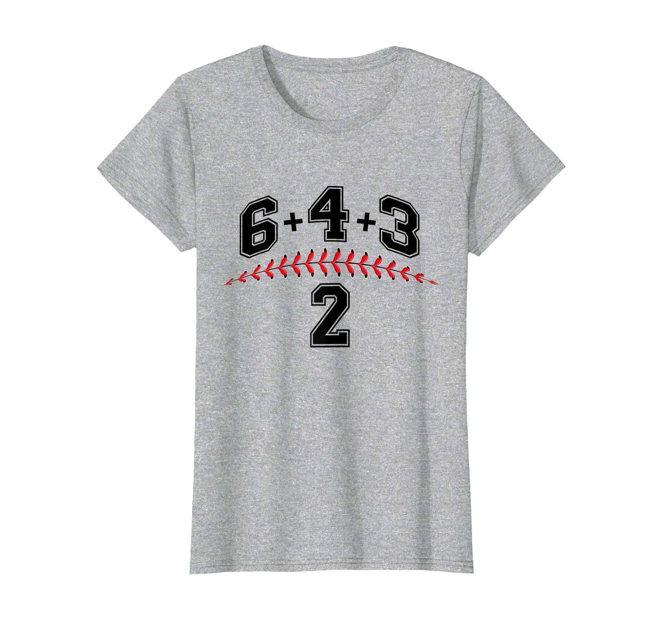 Double Play 6432 Baseball Player Math T-Shirt - Fun Novelty Design Unisex - T-Shirt, Sweatshirt, Hoodie
