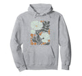 Boho Flowers Abstract Poppies Flower Art Hoodie - Novelty Apparel Unisex - T-Shirt, Sweatshirt, Hoodie
