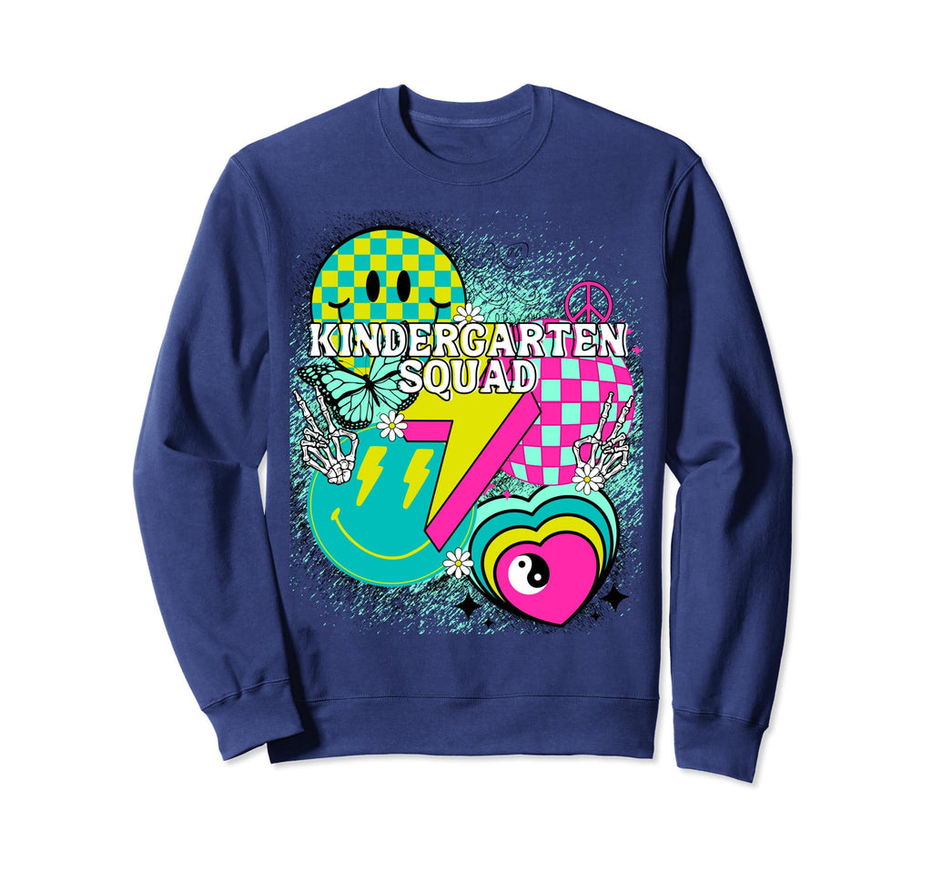 Kindergarten Happy Butterfly Y2K Prep Sweatshirt - Trendy Graphic Unisex - T-Shirt, Sweatshirt, Hoodie